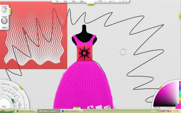 Creation of Pretty in Pink: Step 3